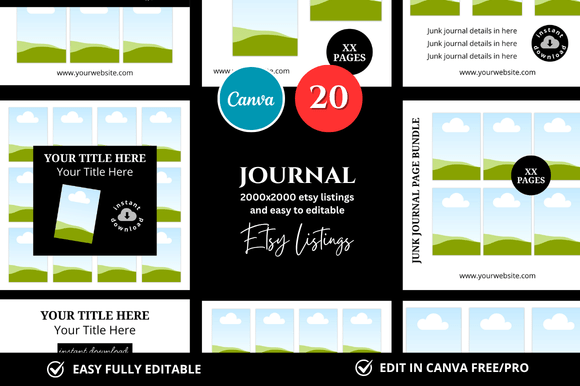 20 Journal Etsy Mockup: Elevate Your Digital Shop Instantly