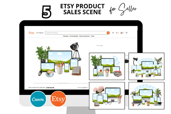 5 Etsy Product Sale Scene: Your Mockup Secret Weapon