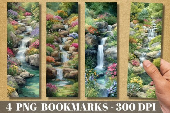 Bringing the Outdoors In: The Nature Waterfall Garden Floral Bookmark