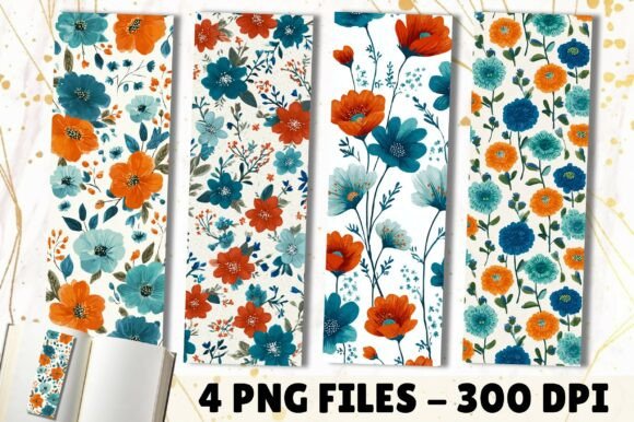 Elegant Wildflower Floral Bookmark Set: Practical Beauty for Creators
