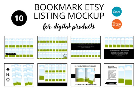 Elevate Your Etsy Shop with Bookmark Etsy Listings Mockup