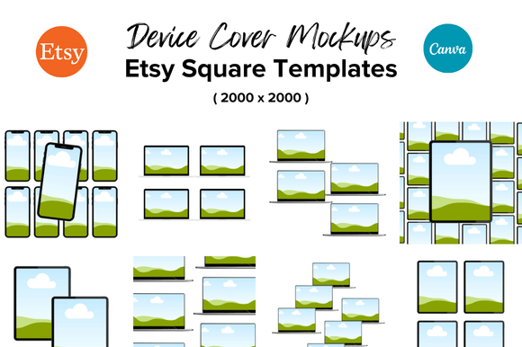 Transform Your Etsy Shop with 30 Device Cover Mockups