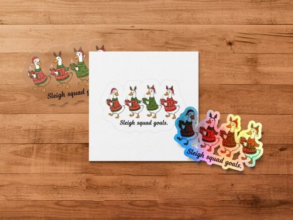 Unleashing Holiday Charm with the Christmas Goose Squad PNG