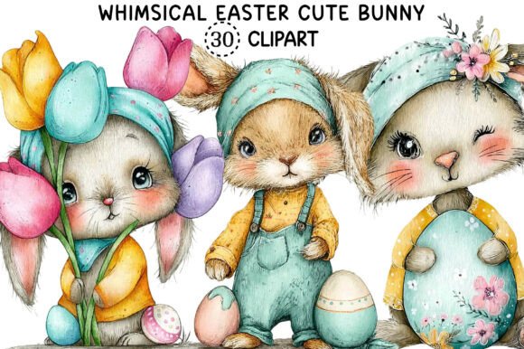 Whimsical Easter Cute Bunny Clipart: A Designer's Guide